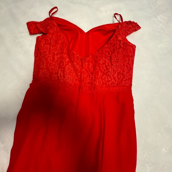 Red formal dress - bridesmaid, prom, mermaid - Picture 4 of 8